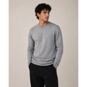 Theory Gray Crewneck Sweater Pullover Knit Long Sleeve Men's XL Minimalist